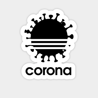 Corona Black Sticker